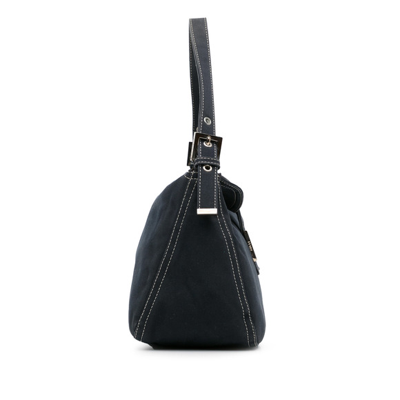 Pre-Loved Fendi Canvas FF Marble Double Flap Shoulder Bag - Picture 3 of 12
